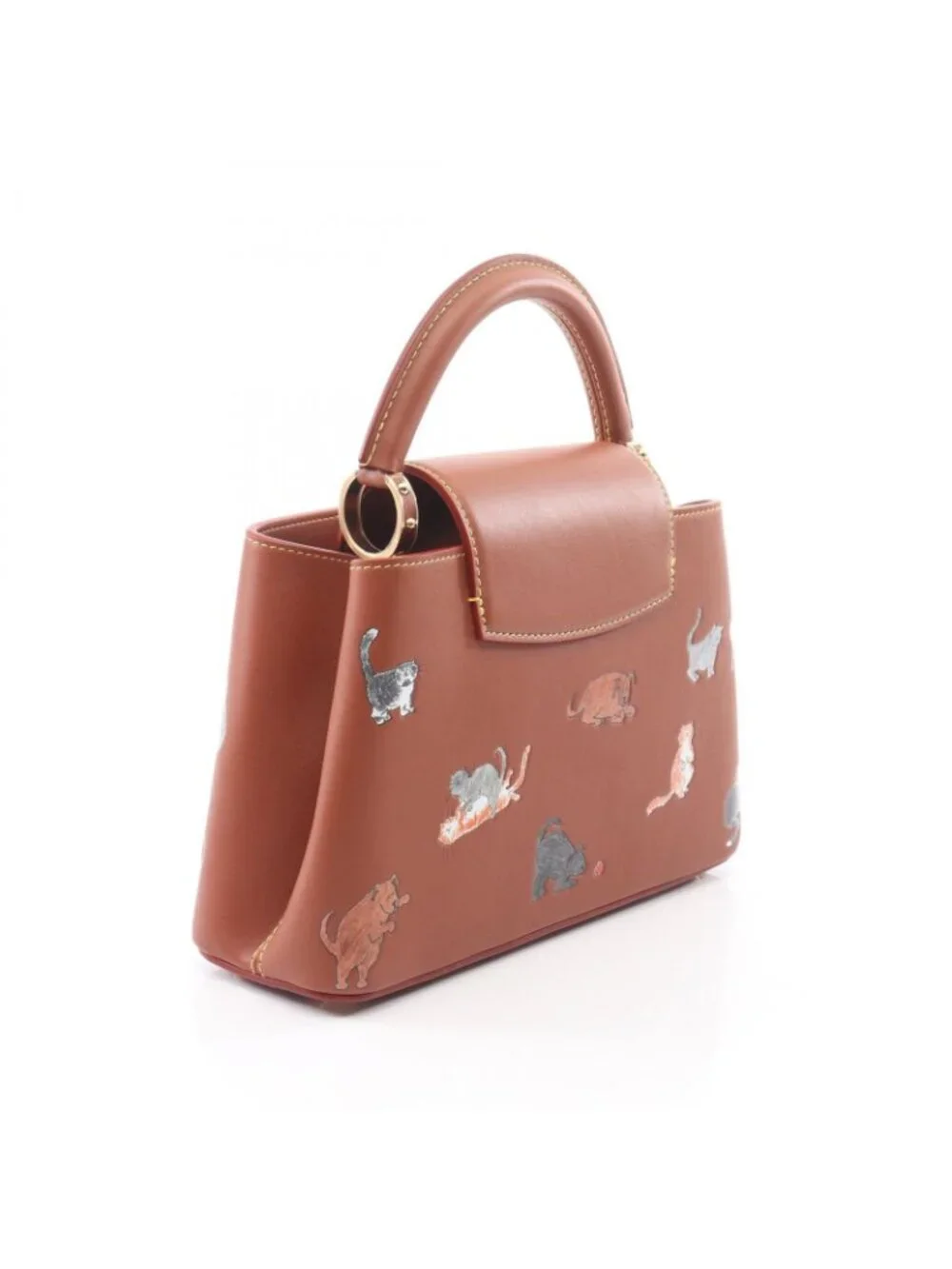 Louis Vuitton Grace Coddington Capucines BB Tan 2-Way Leather Handbag